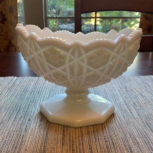 Vintage Westmoreland Milk Glass Compote